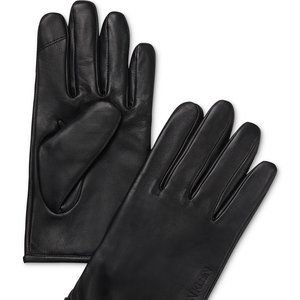 Men's Leather Fleece-Lined Touchscreen Gloves -NEW